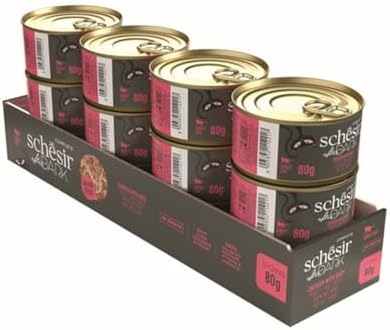 Schesir After Dark Wholefood Complete Adult Cat Food Chicken & Beef Grain Free 80g x 12 Pack