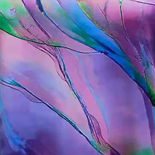 Wangxiyan Summer Women Tie Dye Tops Fashion Casual Loose Fit Short Sleeve Crewneck Printing T-Shirt Comfy Soft Blouses Tees Purple,Large #TOP5