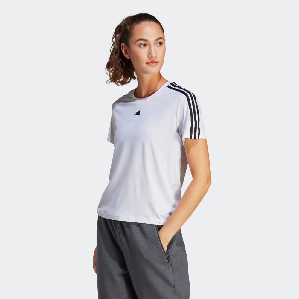 Adidas Womens Train Essentials 3-Stripes T-Shirt - Image 2