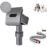 YMWLKJ For Pet Grooming Kit Compatible with Dyson V7 V8 V10 V11 V12 V15 Vacuums with Extension Hose and Trigger lock, grey