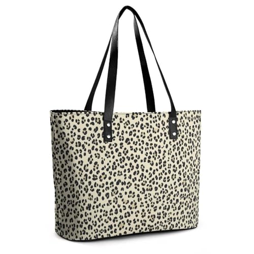 Leopard Pattern Print Women's Leather Handbag Shoulder Bag Tote Purse Bags for Shopping Travel3