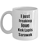 Kek Lapis Sarawak Lover Mug I Just Freaking Love Funny Gift Idea For Foodie Coffee Tea Cup