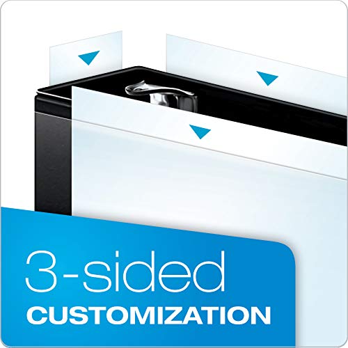 Cardinal Binder, Performer ClearVue, 2 Inch Round Ring, 475-Sheet Capacity, Letter Size 8.5 x 11, Non-Stick PVC-Free, Customizable Covers, Black, Eco-Friendly for Office & School U image 4