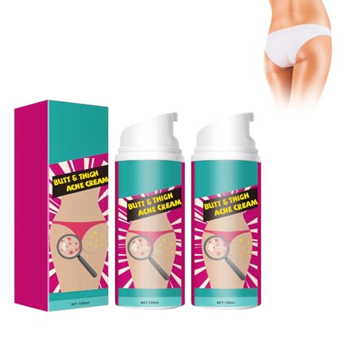 Wonsters 2pc Crème Acné Pour Les Fesses, Crème Nettoyante Acné Pour Les Fesses Et Les Cuisses, Pour Les Nettoyante Boutons Po Anti-Boutons Sur Les