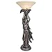 Design Toscano The Peacock Goddess Torchiere Tabletop Lamp