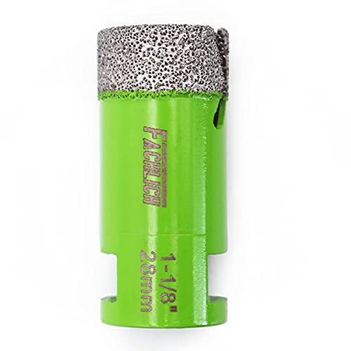 Image of Diamond Core Drill Bits,1-1 /8 inch 28mm Tile Drill Bits Vacuum Brazed Diamond Hole Saw for Porcelain Tile,Granite,Marble,Concrete,Masonry,Brick
