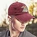 Egg Hunting Squad Crew Family Happy Easter Hat for Mens Fashion Washed Wine Red
