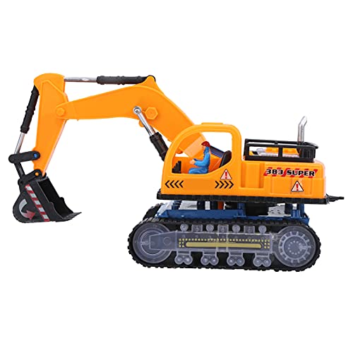 Brinquedo de escavadeira de controle remoto de plástico, brinquedo de escavadeira elétrica infantil