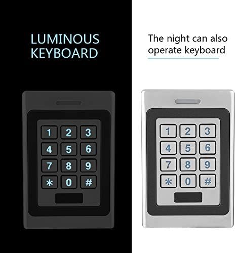 Comparison of luminous and non-luminous keypad on Sonew RFID Card Door Access Controller