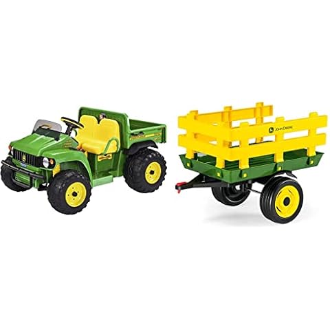 Peg Perego 12V John Deere Gator with Trailer Cover