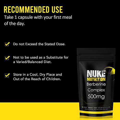 Nuke Nutrition Berberine Supplement 500mg | 60 Capsules - Image 2