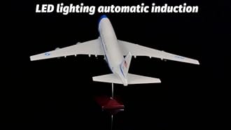 Lose Fun Park 1:130 Scale Large Model Airplane Air Force One Boeing 747 Plane Models Diecast Airplanes with LED Light for Collection or Gift