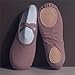 Ballet Clothes for Girls Ballet Shoes for Girls Fashion Split Sole Canvas Kids Dance Shoe Boys Slip on Jazz Ballerina Slippers Customes Brown 2