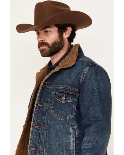 Men's Clay Sherpa Lined Denim Jacket - Brfa24o11-Ind2