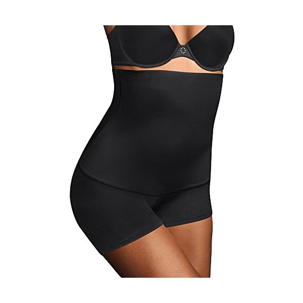 Maidenform Women's Firm Control High-Waist Moisture-Wicking Shapewear Boyshorts