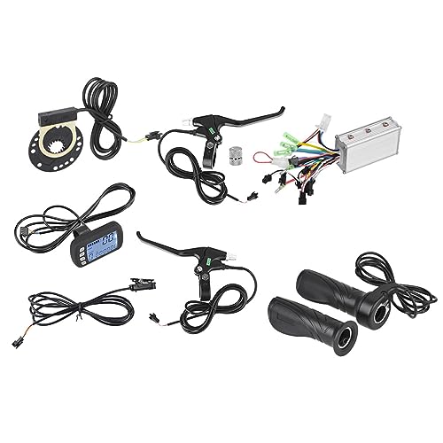 BONKZEBU 36V 48V 250W 350W Kit de Controlador de Motor sin Escobillas Alto Rendimiento E Bike Scooter Panel LCD Carcasa de Aluminio Disipación de Calor Accesorios para Bicicletas (36V/48V 250W/350W)
