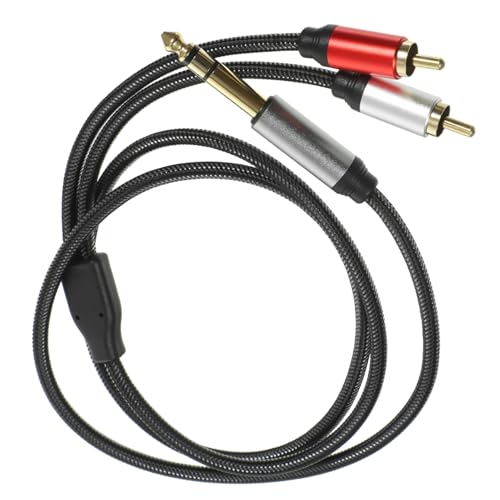 Ipetboom Cable de Audio Rca para Guitarra y Amplificador Cable Balanceado de Audio Estéreo Conductores Oxígeno para Alta Fidelidad Compatible con Micrófonos y Altavoces