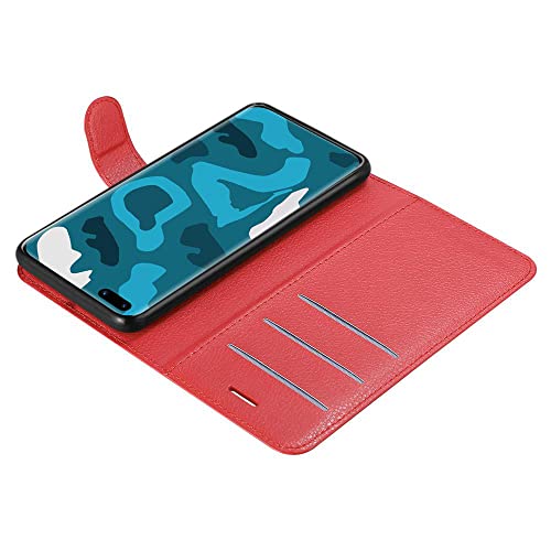 Cadorabo Custodia Libro per Huawei P40 in ROSSO