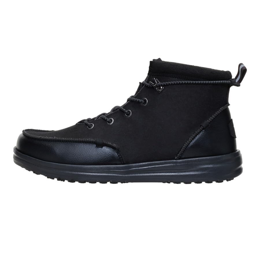 HEYDUDE Bradley Work CE Black Size 11, Men's Boots, Pull on Boots, Comfortable & Light-Weight