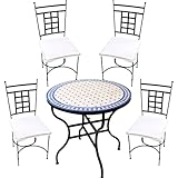 Fácil de limpiar y mediterráneo: mosaico resistente al agua, a prueba de heladas, recomendado para almacenamiento elegante bohemio y marrakech para interiores y exteriores.