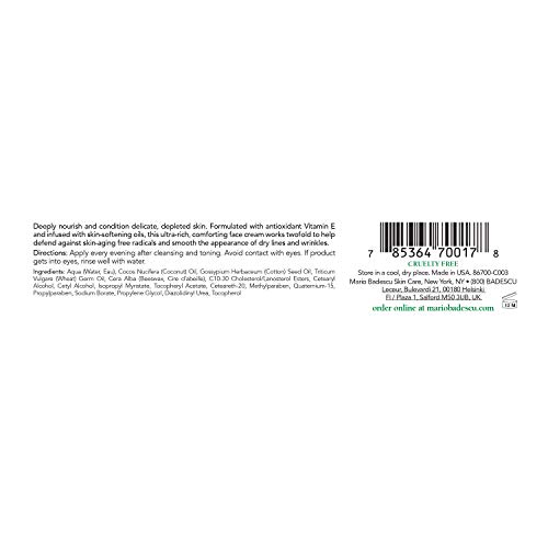 Image of Mario Badescu Night Cream - Face Moisturizer for Women and Men for Hydrated, Smooth, Youthful-Looking Skin - Vitamin E, Elasto Collagen or Bee Pollen Facial Skin Care Formulas