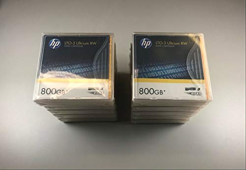 Image of HP LTO 3 Blank Data Cartridge Pack - 10 Count Gold Tape Cartridges