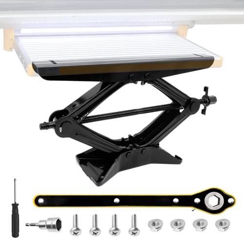 ZOSANY RV Stufenstabilisator Set für Reise Anhänger Sattelanhänger Wohnmobile, einstellbare Höhe von 7,12 cm bis 28,9 cm, faltbares Camper-Stufenstabilisator-Zubehör für draußen
