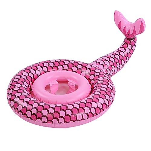 Kaisudiap para bebé, niño, niño pequeño, anillo de natación inflable, asiento flotante para piscina, diversión de agua, seguro, cómodo, duradero, fácil de usar (Anillo de natación de sirena)