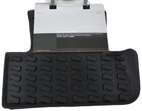 Preisvergleich Produktbild Audi 8r0061511041 Set Stufenmatten hinten aus Gummi, Schwarz