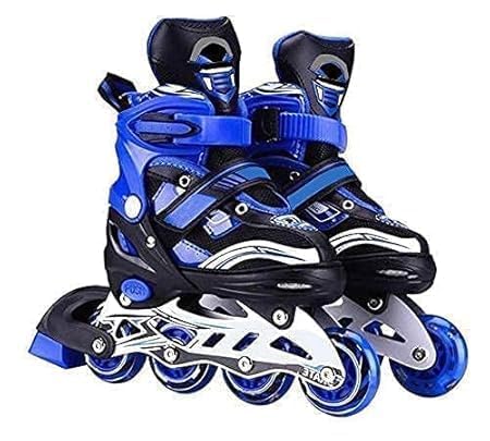 Cheet enterprise Inline Skating Shoes Boys &Girls, 5 to 16 Years Unisex Outdoor Skating Shoes Roller Blades with Led Flash Lights Featuring Wheels for Skating (B0DCCBPKXJ) Amazon Price History, Amazon Price Tracker