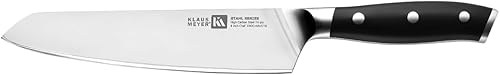 Miniatura 3 de Klaus Meyer Stahl - Cuchillo de chef de acero de triple capa de alto carbono, 8 pulgadas
