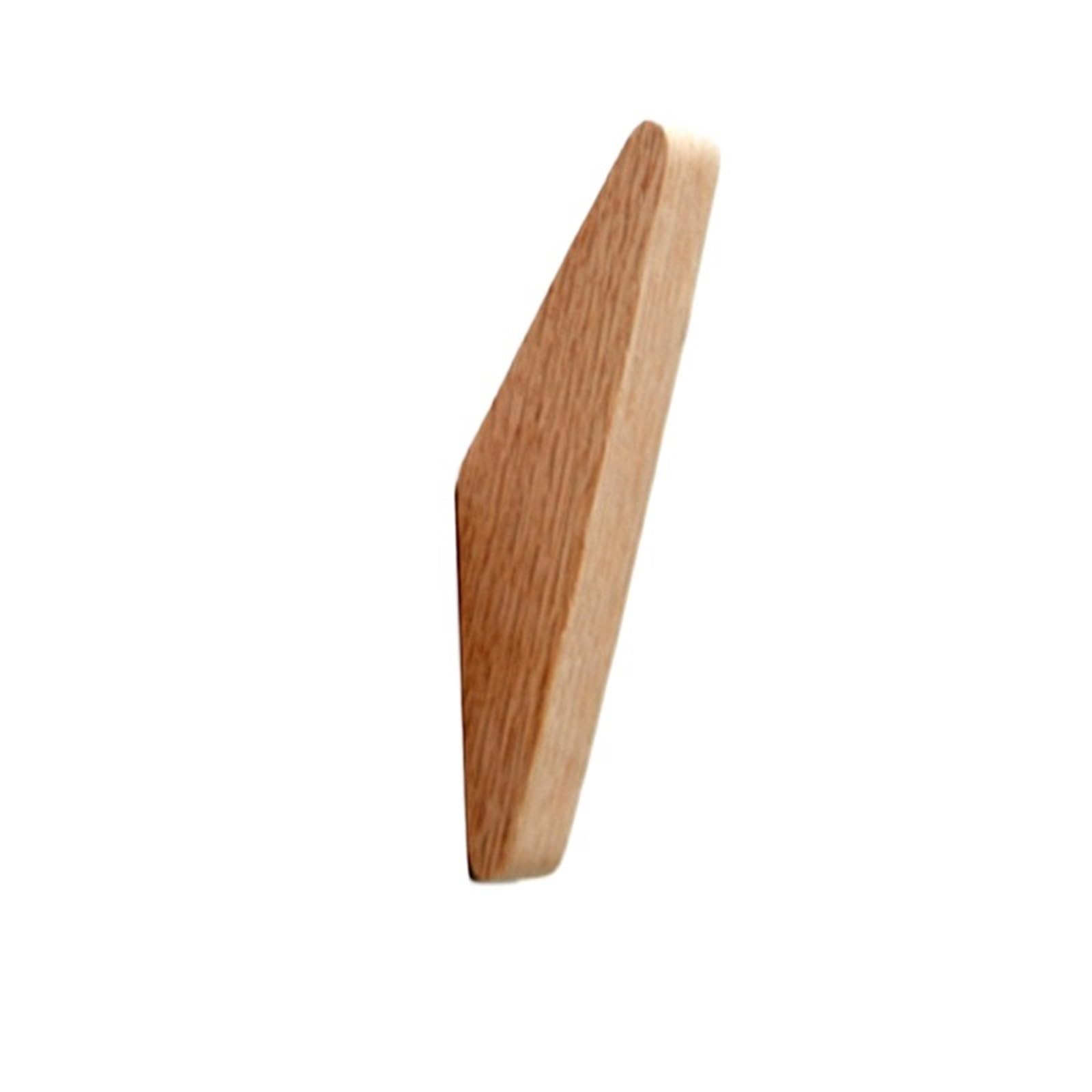 Ryqzhhy Oak Coat Hooks Black Walnut Wall Hook Household Multifunctional Storage Hanger(Oak)