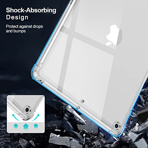 Case For Ipad 9Th/8Th/7Th Generation Ipad 10.2 Case 2021&2020&2019, Transparent Clear Shockproof Tpu Protective Case (Clear) #TOP5