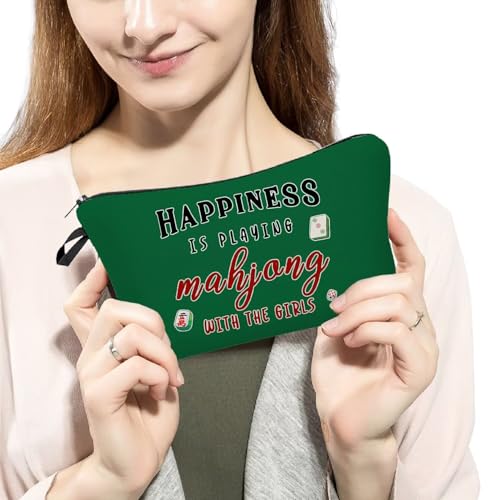 Livel lhood Bolsa cosmética con diseño Mahjong miniatura 3