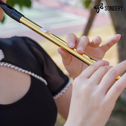 Image of Sondery Irish Tin Whistle Key of C Made from Brass A Bright Brass Wind Type Sound Penny Whistle