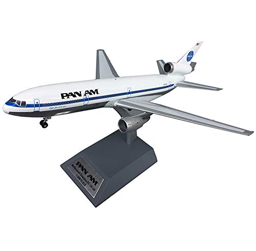 CMO Modell Flugzeug Metall, 1/200 Skala Douglas DC-10-30 Pan American Airlines Miniaturmodelle, für Geschenk oder Heimtextilien, 10,8 x 9,9 Zoll