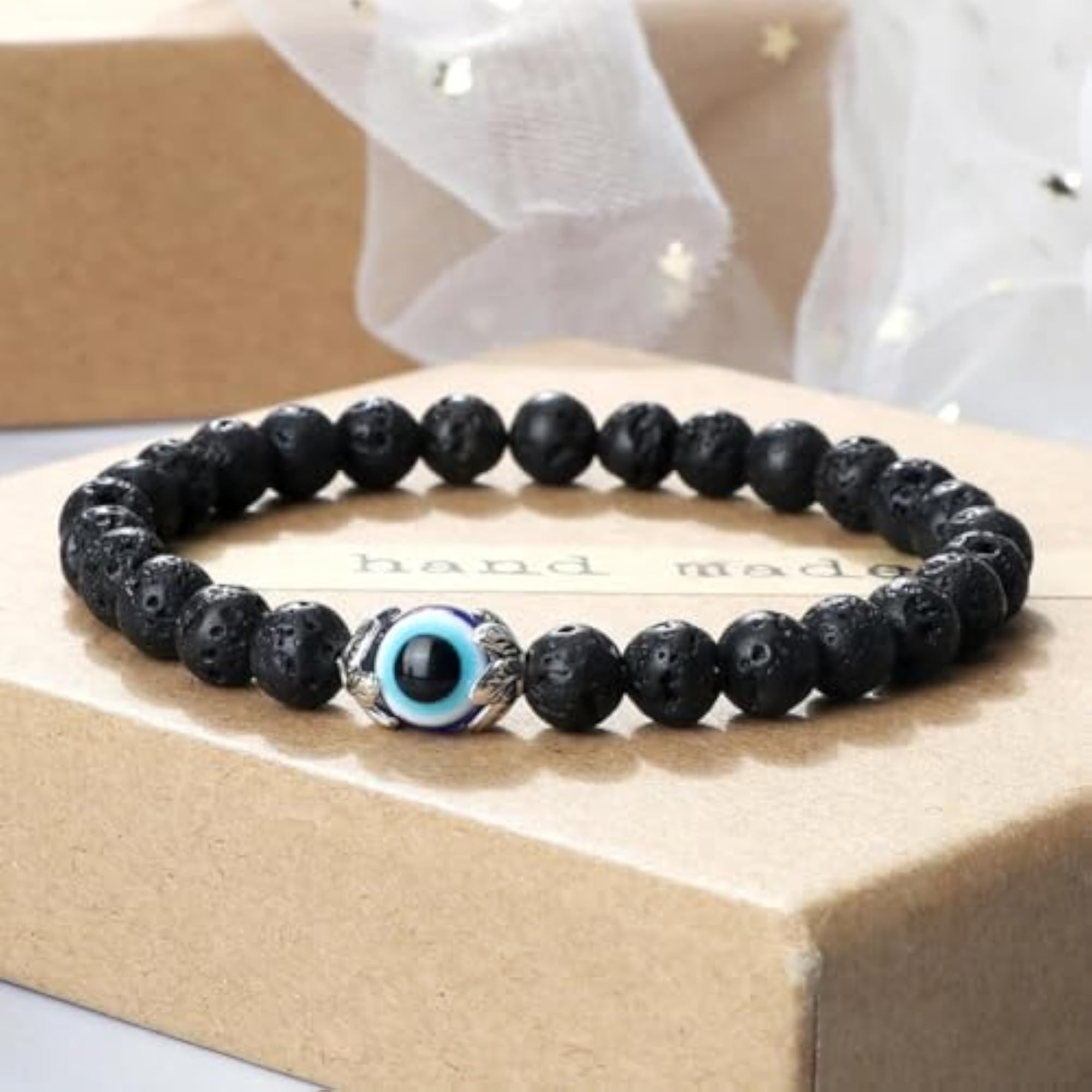 Evil Eye Stone Bracelet for Protection