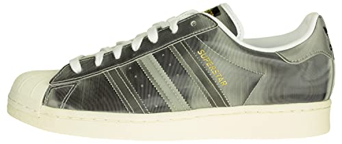 adidas Originals Mens Superstar Classic Low Top Sneaker Shoe, Footwear White/Core Black/Silver Metallic, 83