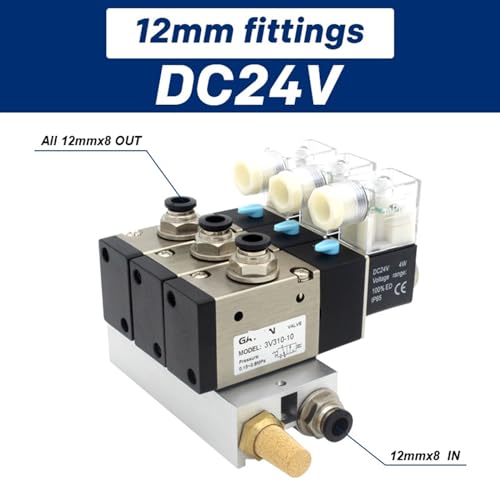 Bloc de stations d'électrovanne 8 Stations DC24V avec collecteur de base - 3