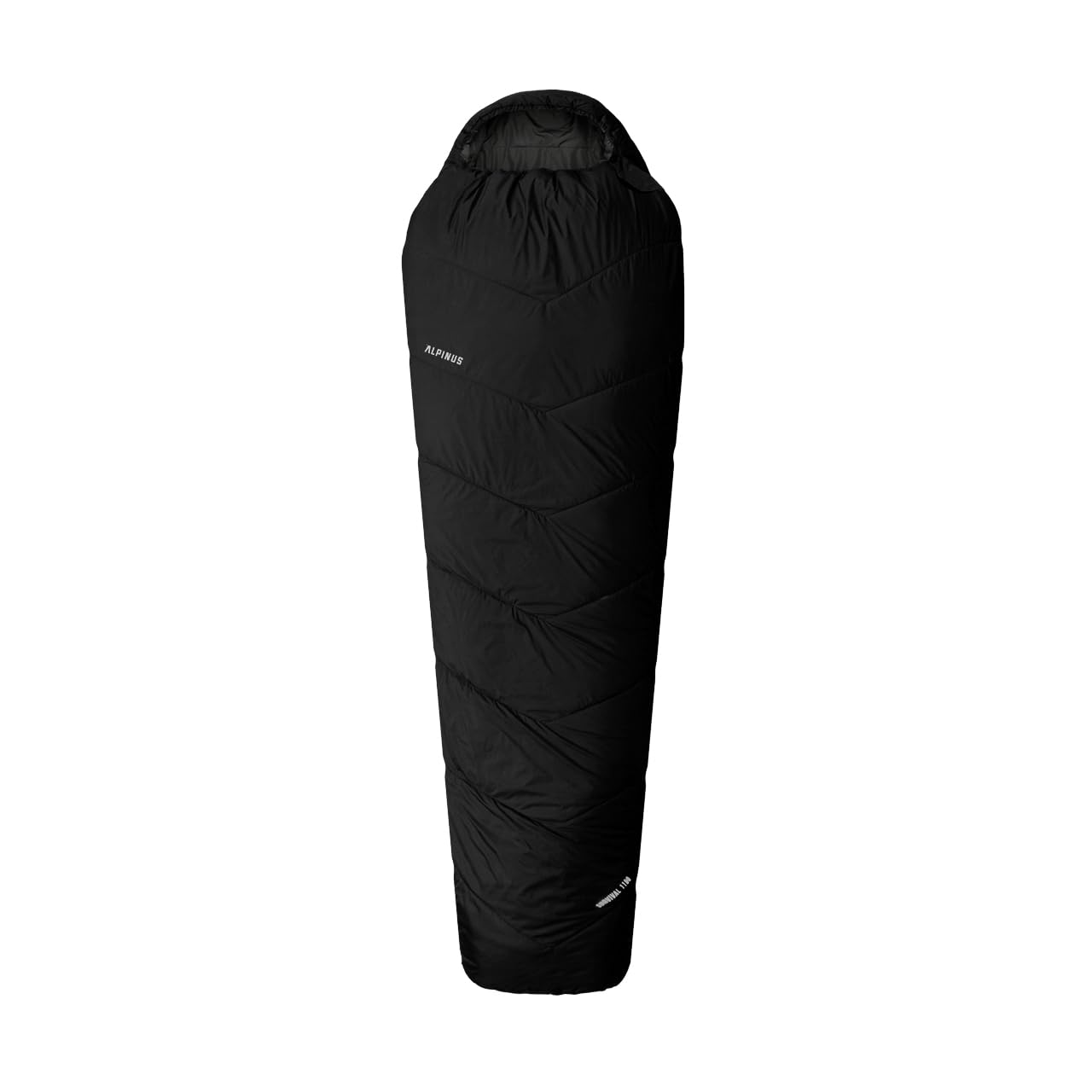 alpinus Survival 1100 Sleeping Bag AC18644 Sleeping Bag, Adults, Unisex, Black (Black), One Size