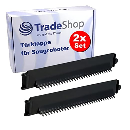 Trade-Shop - Juego de 2 puertas plegables compatibles con iRobot Roomba 651, 660, 665, 670, 671, 675, 676, 680, 681, 685, 690, 691, 692, 693, 694, 695, 696, 697, 698 699