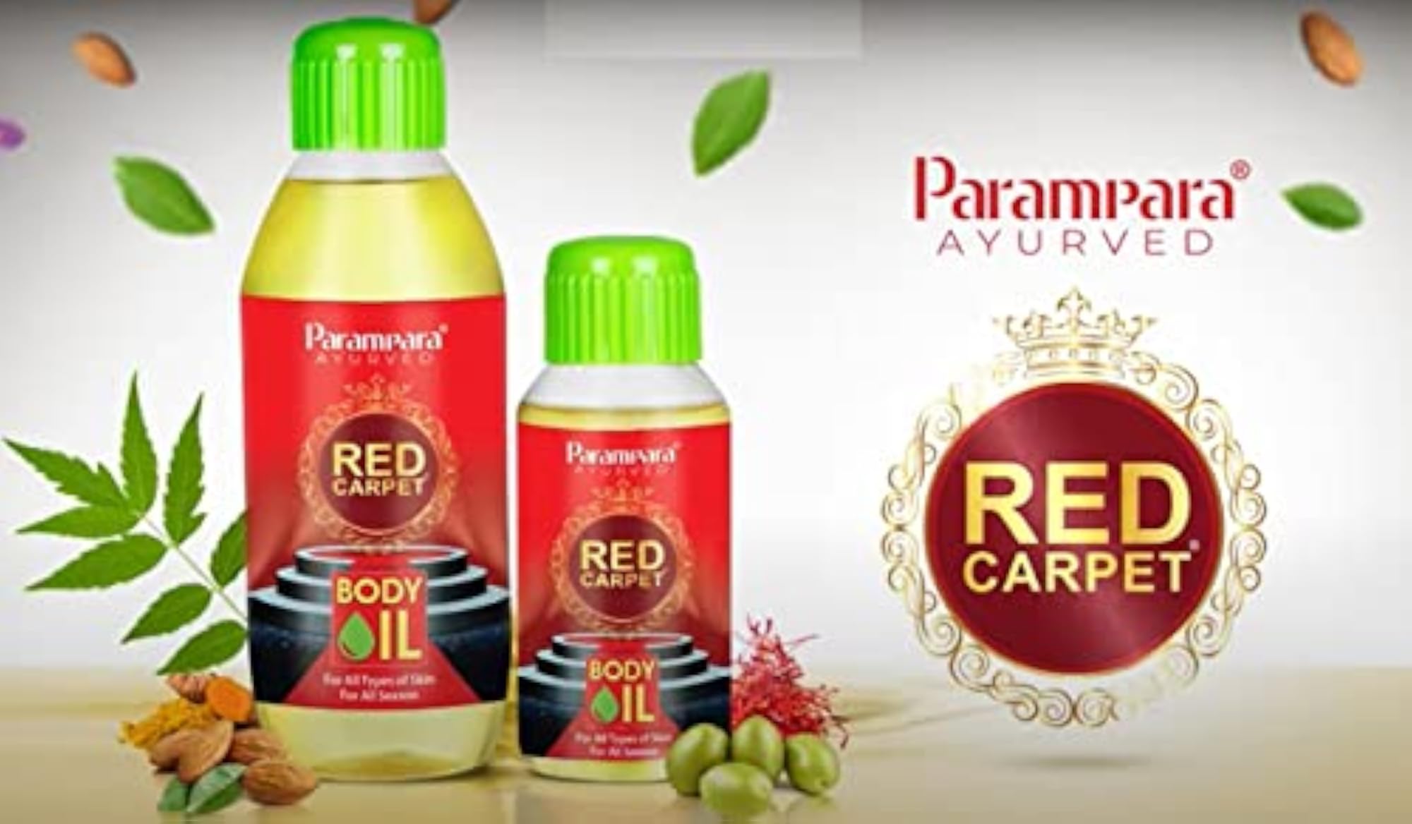 Ayurved Red Carpet Body Oil, Herbal Massage Oil