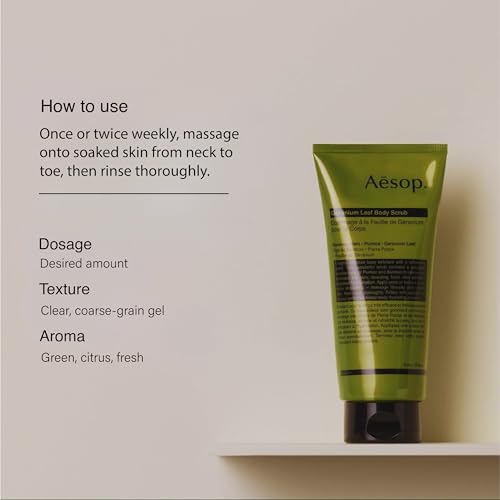 Image of Aesop Geranium Leaf Body Cleanser + Scrub | 16.9 oz + 6.2 oz
