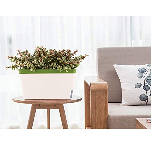Blumenkästen mit Wasserspeicher von T4U, 27 cm selbstbewässernd