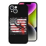 Fishing Marlin Swordfish Fish 4th of July American Flag USA Phone Case Slim Phone Protective Cover Compatible with iPhone 14/iPhone 14 Plus/iPhone 14 Pro/iPhone 14 Pro Max
