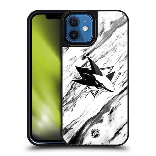 Coque antichoc San Jose Sharks iPhone 12 Pro étui gel renforcé motif marbre NHL