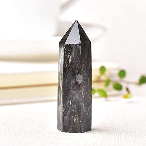 Naturel cristal point astrophyllite energy stone décoration