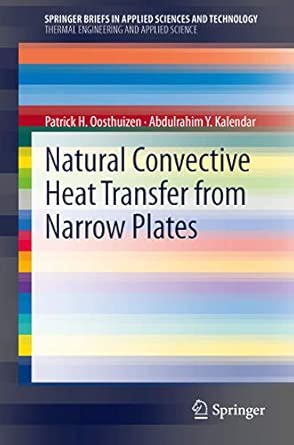 Natural Convective Heat Transfer from Narrow Plates 2013th Edition book cover
