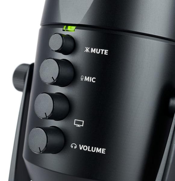 Image of Superlux USB Condenser Microphone - Large Diaphragm Plug & Play Mic, 24-Bit /192kHz Audio, Table Stand Included for Recording, Streaming, Podcasting & Voiceovers