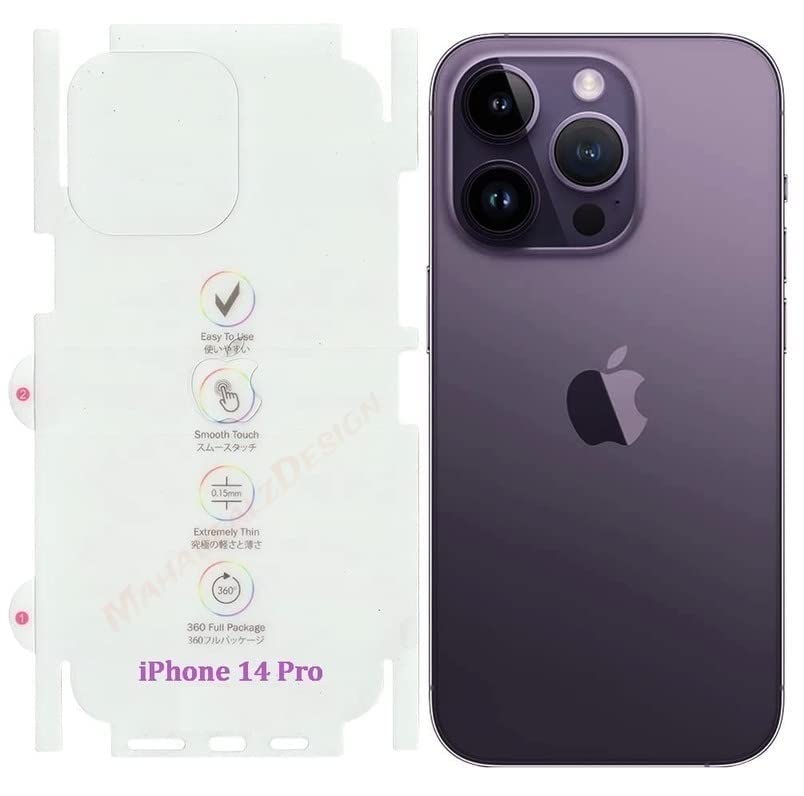 MahadealzDesign TPU Back Screen Protector Unbreakable Membrane Scratch Guard Transparent Protective Compatible With Iphone 14 Pro (B0BMXJ3KN7) Amazon Price History, Amazon Price Tracker